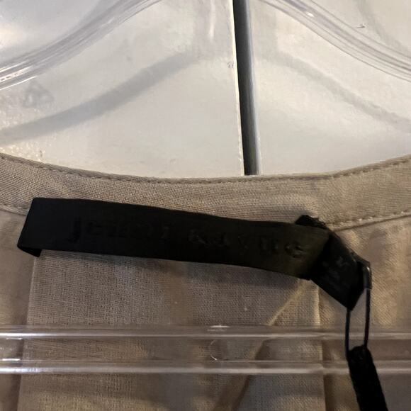 Jenni Kayne James midi Dress Willow size M sage green cotton linen - Picture 6 of 8